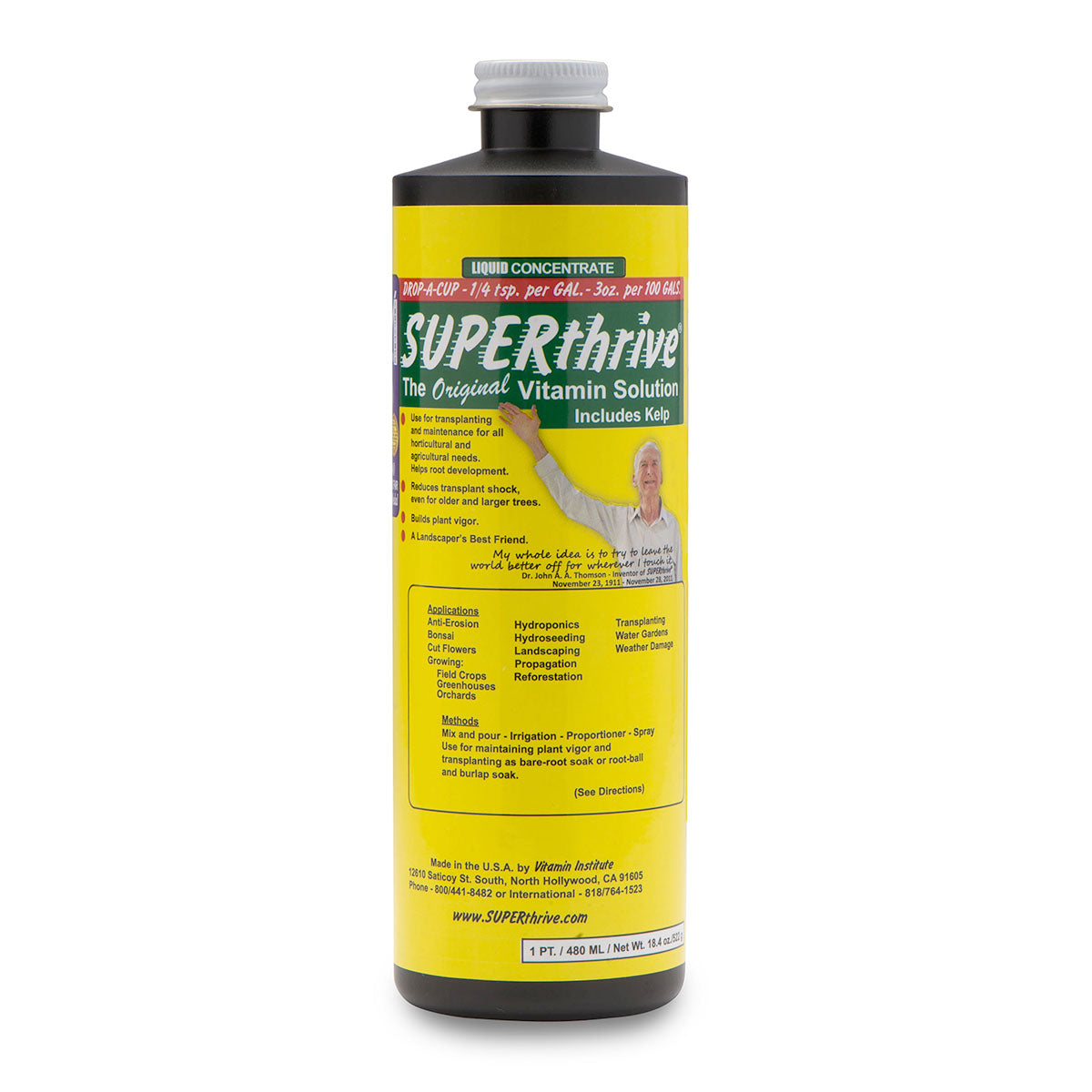 SUPERthrive Original Vitamin Solution with Kelp for all Plants, 1 pt.